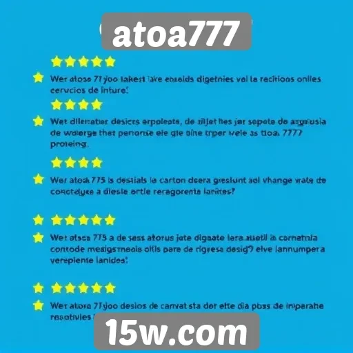 Feedback de usuários sobre a experiência no atoa777